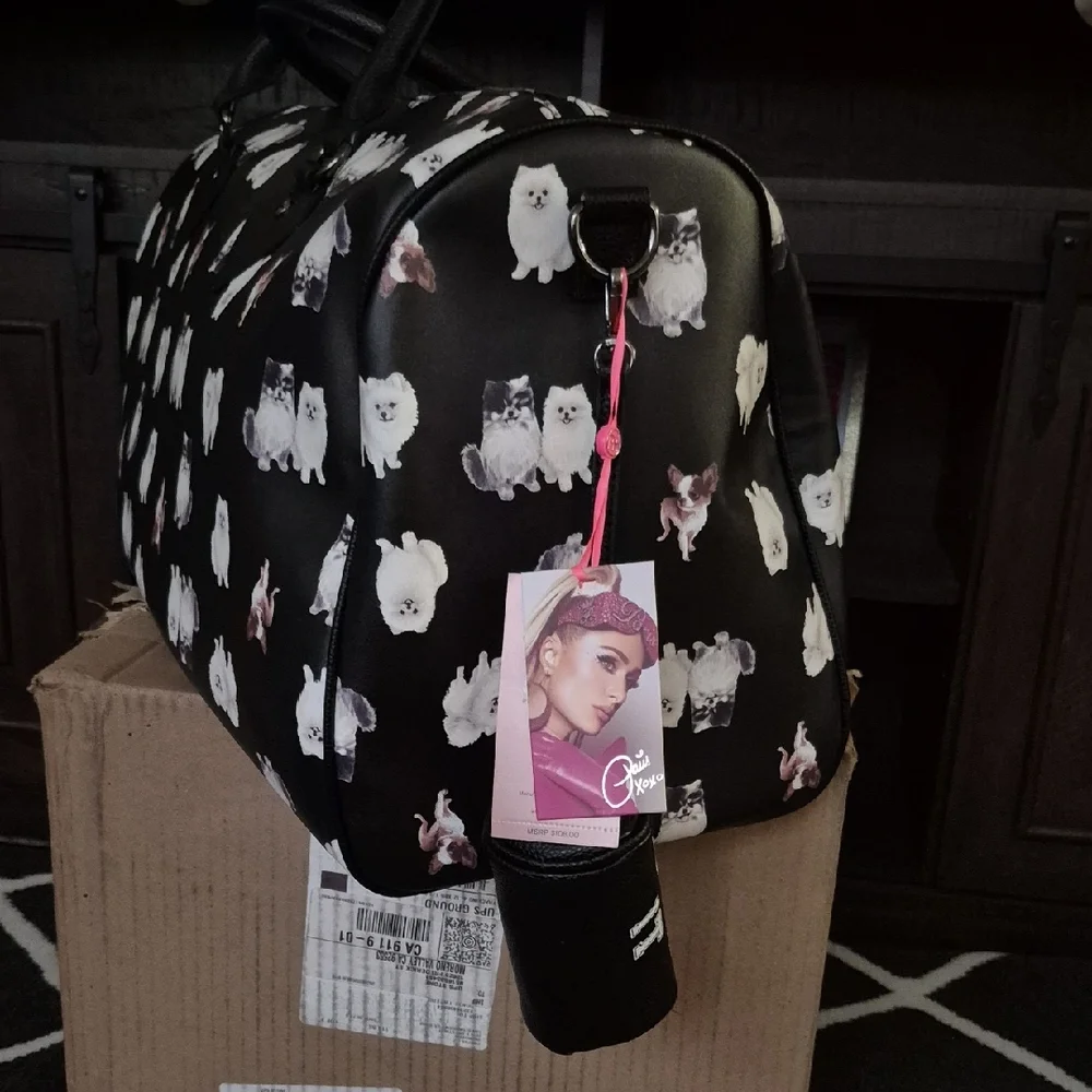 Loves Black and White Dog Carrier